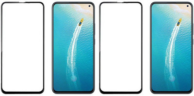 HOBBYTRONICS Edge To Edge Tempered Glass for Vivo V17, Vivo V17 Pro, Vivo V19(Pack of 2)