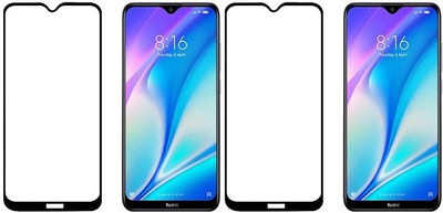 HOBBYTRONICS Edge To Edge Tempered Glass for Xiaomi Redmi 8, Mi Redmi 8A, Mi Redmi 8A Dual, Mi Redmi 8A Pro(Pack of 2)