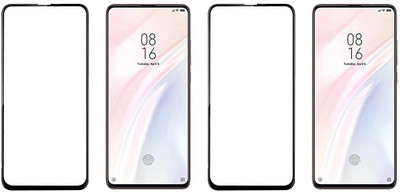 HOBBYTRONICS Edge To Edge Tempered Glass for Mi K20, Mi K20 Pro, Vivo V15 Pro, Oppo Reno(Pack of 2)