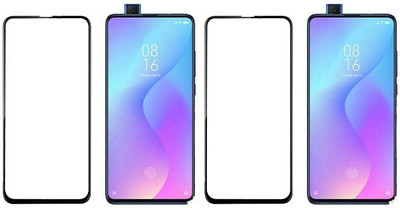 HOBBYTRONICS Edge To Edge Tempered Glass for Mi K20, Mi K20 Pro, Vivo V15 Pro, Oppo Reno(Pack of 2)