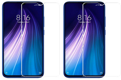 HOBBYTRONICS Tempered Glass Guard for Xiaomi Redmi Note 8(Pack of 2)