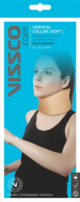 VISSCO Cervical Collar Soft Neck Support For Spine Immobilization & Pain Relief Neck Support