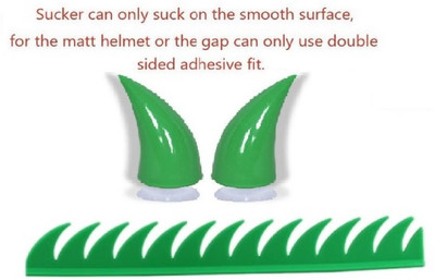 acube mart Helmet Mohawk for Bike(Green)