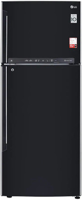 LG 437 L Frost Free Double Door 3 Star (2020) Convertible Refrigerator(Ebony Sheen, GL-T432FES3)