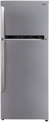 LG 471 L Frost Free Double Door 3 Star Convertible Refrigerator(Shiny Steel, GL-T502FPZ3)