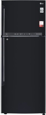 LG 471 L Frost Free Double Door 3 Star Convertible Refrigerator(Ebony Sheen, GL-T502FES3)