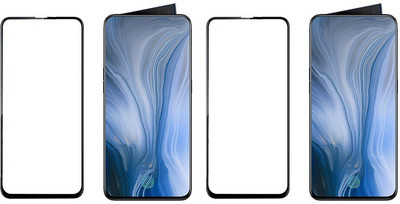 HOBBYTRONICS Edge To Edge Tempered Glass for Oppo Reno, Mi K20 Pro, Mi K20, Vivo V15 Pro(Pack of 2)