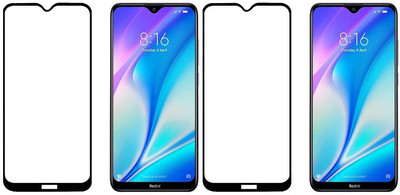 HOBBYTRONICS Edge To Edge Tempered Glass for Mi Redmi 8, Mi Redmi 8A, Mi Redmi 8A Dual, Mi Redmi 8A Pro(Pack of 2)