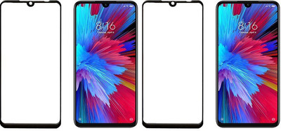 HOBBYTRONICS Edge To Edge Tempered Glass for Redmi Note 7, Redmi Note 7 Pro, Redmi Note 7S(Pack of 2)