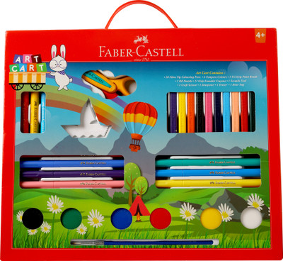 FABER-CASTELL Art Cart Kit With Free Paint Brush