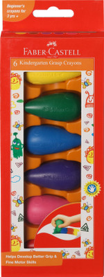 FABER-CASTELL 6 Kindergarten Grasp Crayons(Assorted)