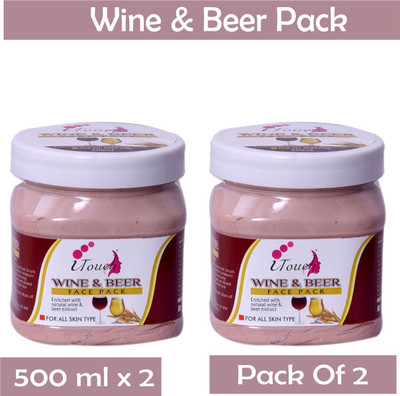 I TOUCH HERBAL WINE AND BEER FACE PACK 500 ML X 2 (PACK OF 2)(1000 ml)