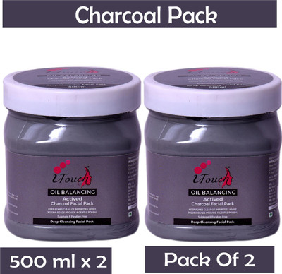 I TOUCH HERBAL CHARCOAL FACE PACK 500 ML X 2 (PACK OF 2)(1000 ml)