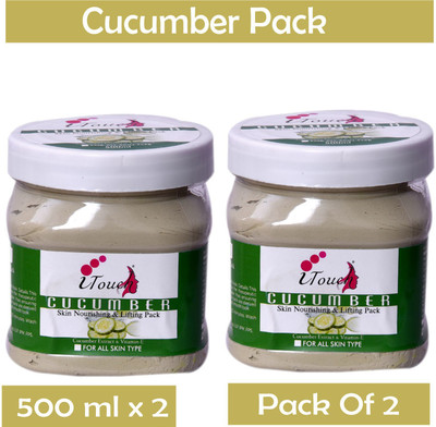 I TOUCH HERBAL CUCUMBER FACE PACK 500 ML X 2 (PACK OF 2)(1000 ml)