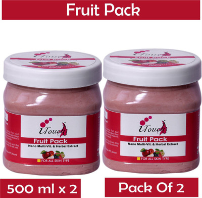 I TOUCH HERBAL FRUIT FACE PACK 500 ML X 2 (PACK OF 2)(1000 ml)