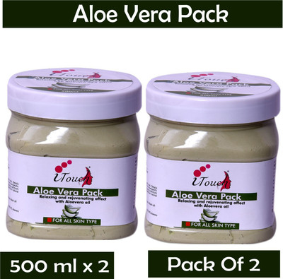 I TOUCH HERBAL ALOE VERA FACE PACK 500 ML X 2 (PACK OF 2)(1000 ml)