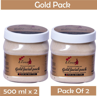 I TOUCH HERBAL GOLD FACE PACK 500 ML X 2 (PACK OF 2)(1000 ml)