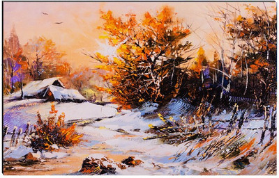 eCraftIndia 6MM MDF Beautiful Scenic View Satin Matt Texture UV Art Ink 8 inch x 12 inch Painting(Without Frame)