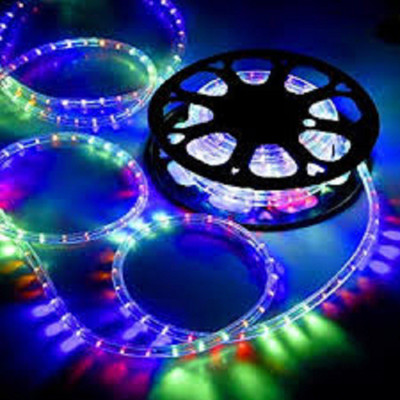 Smuf 400 LEDs 10 m Multicolor Color Changing, Steady, Flickering Strip Rice Lights(Pack of 1)