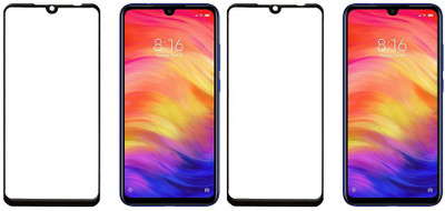 HOBBYTRONICS Edge To Edge Tempered Glass for Mi Redmi Note 7 Pro, Mi Redmi Note 7, Mi Redmi Note 7S(Pack of 2)