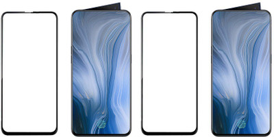 HOBBYTRONICS Edge To Edge Tempered Glass for Oppo Reno, Mi K20 Pro, Mi K20, Vivo V15 Pro(Pack of 2)