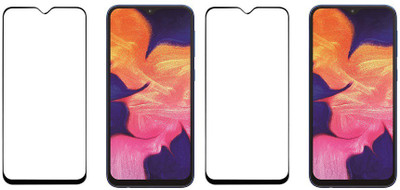 HOBBYTRONICS Edge To Edge Tempered Glass for Samsung Galaxy A10, Samsung Galaxy M10(Pack of 2)