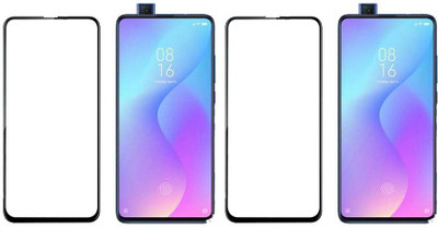 HOBBYTRONICS Edge To Edge Tempered Glass for Mi K20, Mi K20 Pro, Vivo V15 Pro, Oppo Reno(Pack of 2)