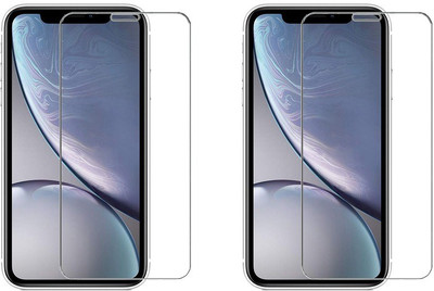 HOBBYTRONICS Tempered Glass Guard for Apple iPhone XR, Apple iPhone 11(Pack of 2)