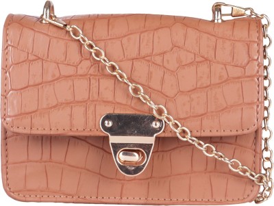 Antin Tan Sling Bag Flap with detachable chain