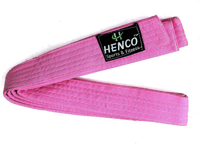 HENCO Turbo Judo/Karate/taekwando Martial Arts Belt (Pink) Back / Lumbar Support(Pink)