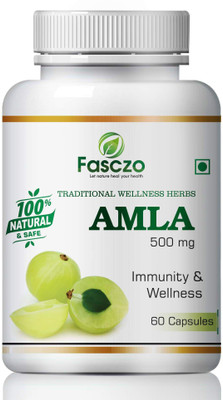 Fasczo Amla Capsules For eliminates unwanted toxins pure herbs(60 No)