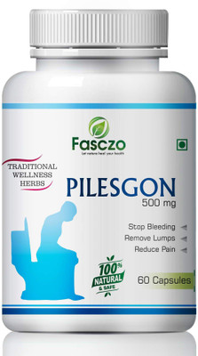Fasczo PilesGon Capsule With Minerals For Fast Relieves In Bleeding Pain & Digestion(60 Capsules)