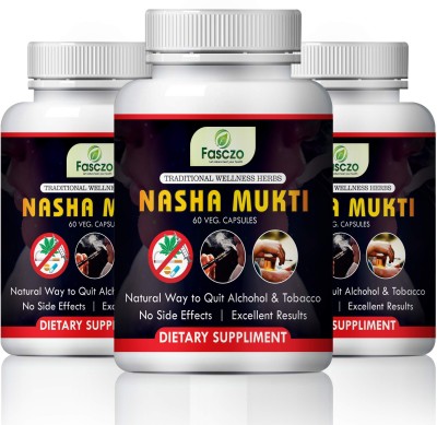 Fasczo Nasha mukti casules for Smoke free pure herbs(3 x 60 No)