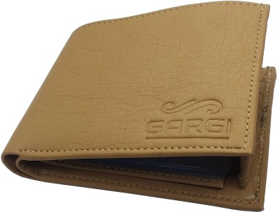 Gargi Men Beige Artificial Leather Wallet(2 Card Slots)