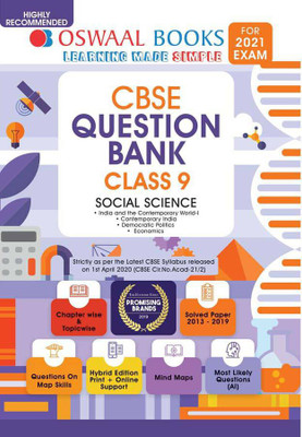 Oswaal Cbse Question Bank Class 9 Social Science Book Chapterwise & Topicwise Includes Objective Types & MCQ's (for 2021 Exam)(English, Paperback, unknown)