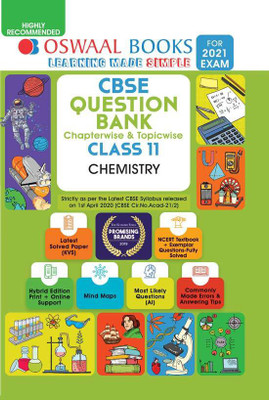 Oswaal Cbse Question Bank Class 11 Chemistry Book Chapterwise & Topicwise (for 2021 Exam)(English, Paperback, unknown)