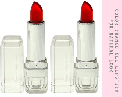 ADJD Best New Gel Base Lipstick Colour : Red Pack Of 2(Red, 7.2 g)