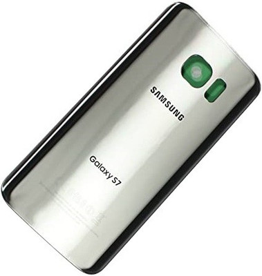 Sandreezz Samsung Galaxy S7 (with Proper Logo) Back Panel(Silver Titanium)