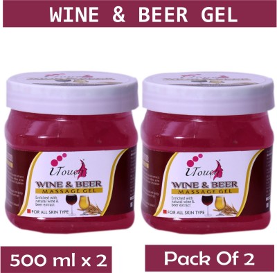 I TOUCH HERBAL WINE AND BEER GEL 500 ML X 2 (PACK OF 2)(1000 ml)