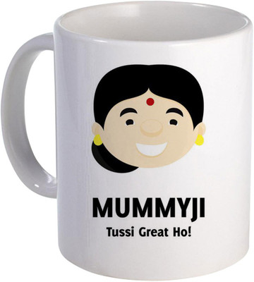 COLOR YARD best happy mother's day design with mummy ji tussi great ho on Ceramic Coffee Mug(320 ml)