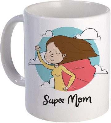 COLOR YARD best happy mother's day design hand-drawn illustration on Ceramic Coffee Mug(320 ml)