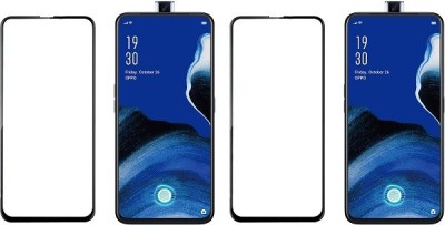 HOBBYTRONICS Edge To Edge Tempered Glass for OPPO Reno 2z, Oppo Reno2 F(Pack of 2)