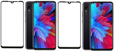HOBBYTRONICS Edge To Edge Tempered Glass for Redmi 8A Dual(Pack of 2)