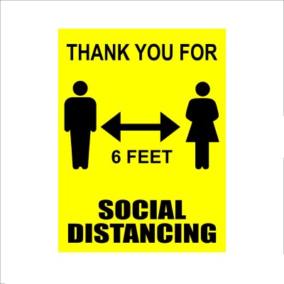 VVWV Thank You For Social Distancing Emergency Sign