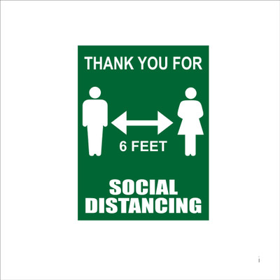 VVWV Thank You For Social Distancing Emergency Sign