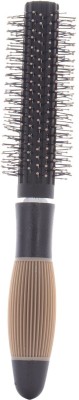 Scarlet Line Ceramic Grip Round Hair Brush for Men and Women, Black (SRB008)