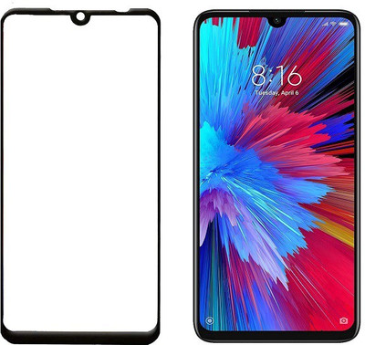HOBBYTRONICS Edge To Edge Tempered Glass for Redmi Note 7, Redmi Note 7 Pro, Redmi Note 7S(Pack of 1)