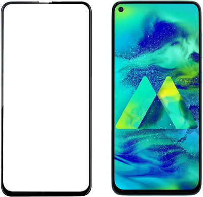 HOBBYTRONICS Edge To Edge Tempered Glass for Samsung Galaxy M40, Samsung Galaxy A60(Pack of 1)