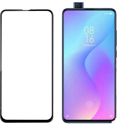 HOBBYTRONICS Edge To Edge Tempered Glass for Mi K20, Mi K20 Pro, Vivo V15 Pro, Oppo Reno(Pack of 1)