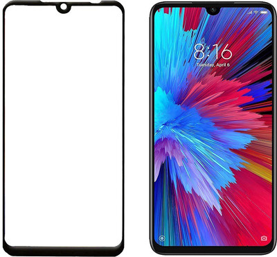 HOBBYTRONICS Edge To Edge Tempered Glass for Redmi Note 7(Pack of 1)